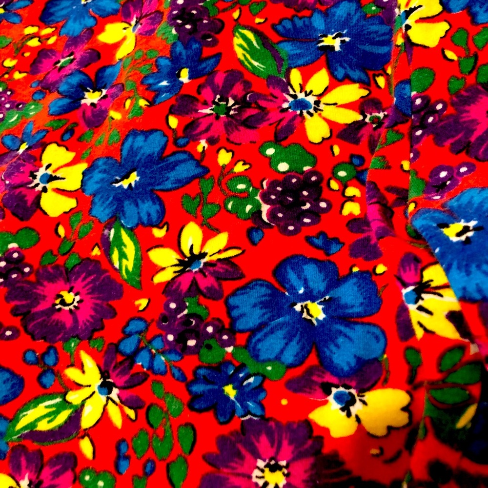 Floral Berry biker shorts